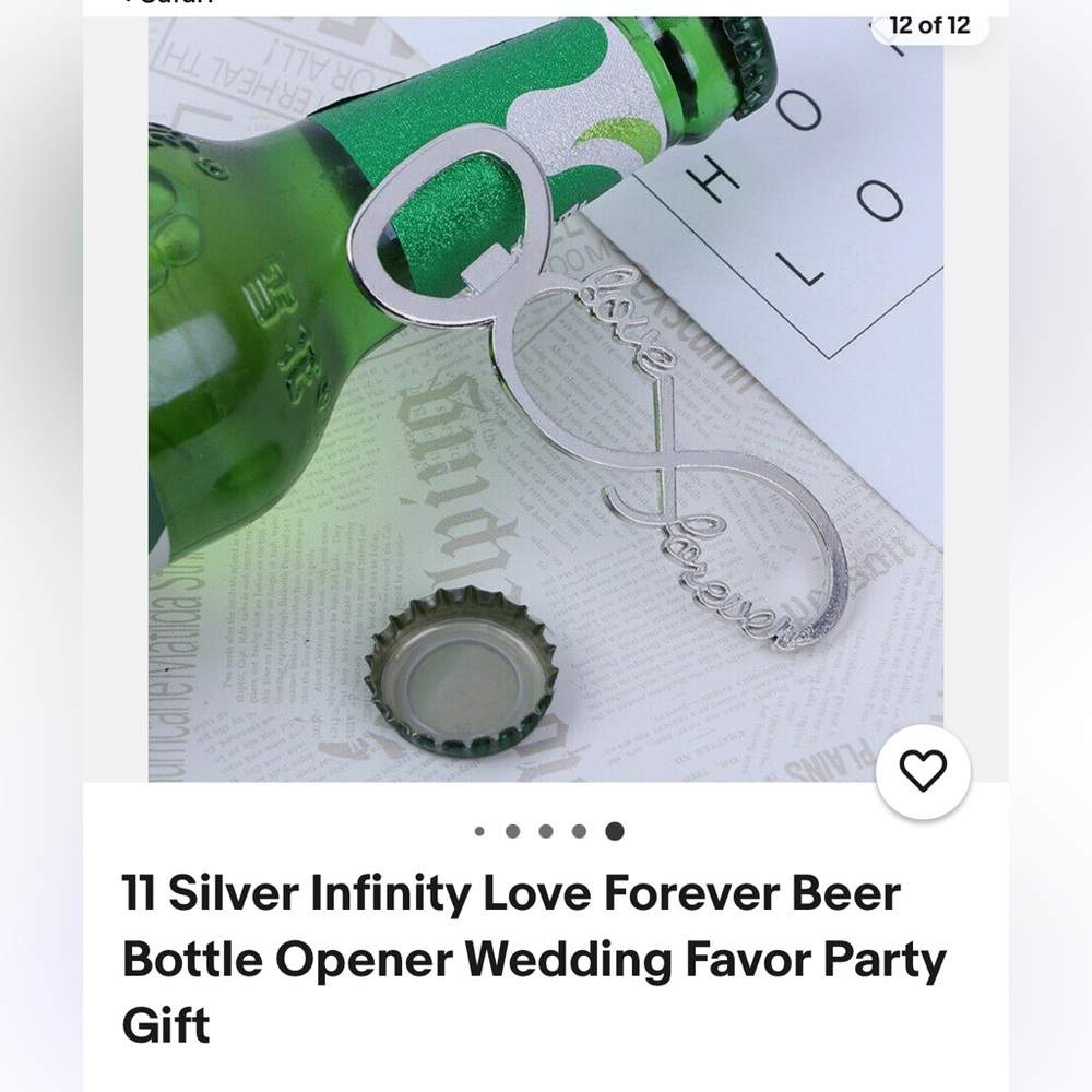 Amazon Silver Bottle Opener with Script Design - Picture 3 of 14